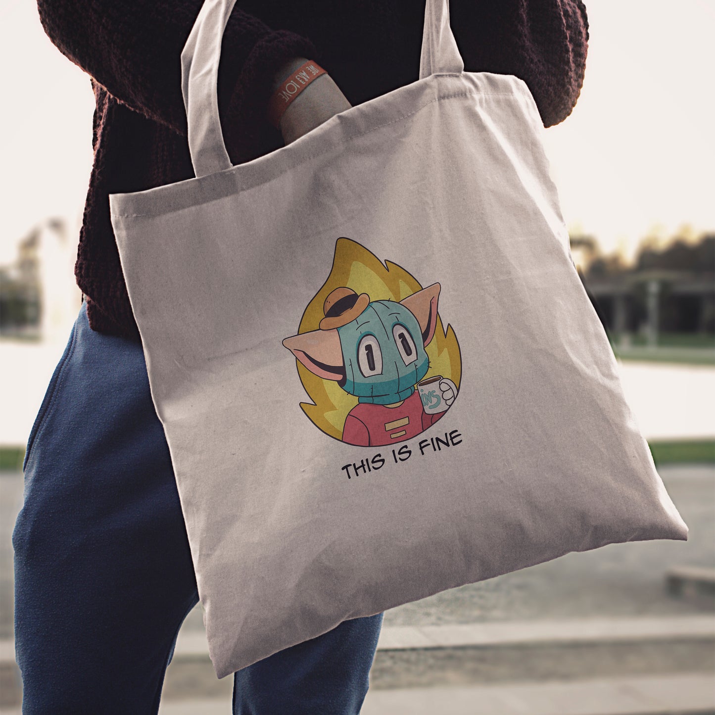 THIS IS FINE TOTE BAG RETROGOBLINS®