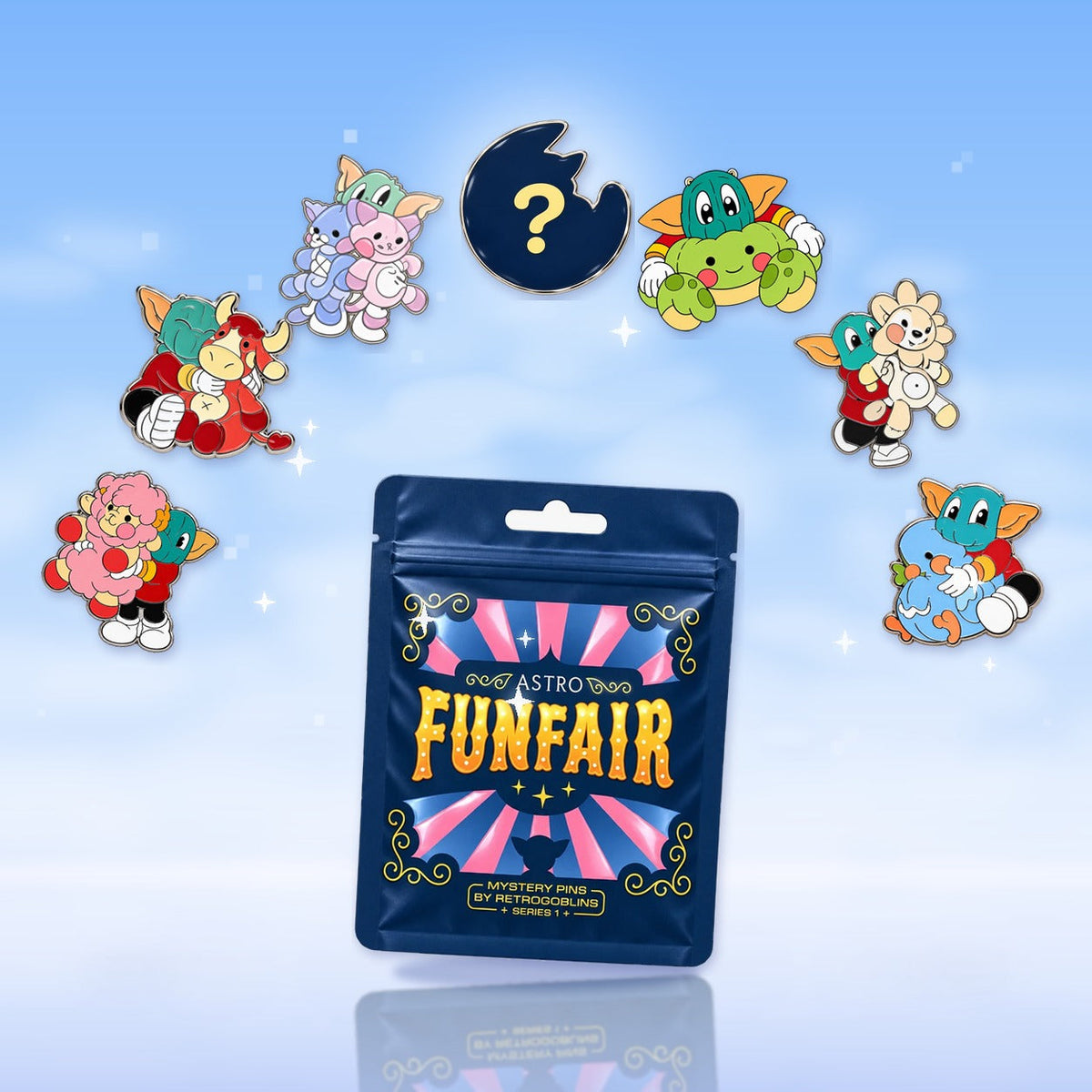 The Astro Funfair mystery bag and the seven pins that can hide inside