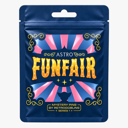 The sealed Astro Funfair mystery pins bag, Series 1