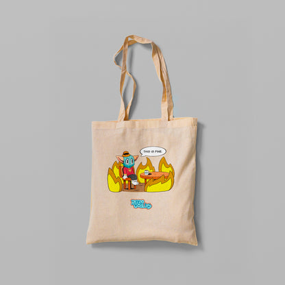 THIS IS FINE TOTE BAG RETROGOBLINS®