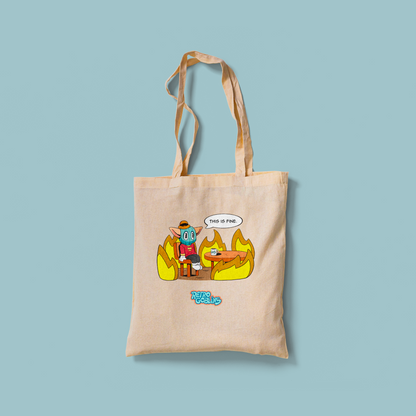 THIS IS FINE TOTE BAG RETROGOBLINS®